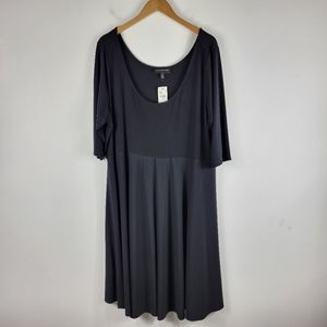 New Lane Bryant Half Sleeve Scoop Neck Flowy Sheath Dress